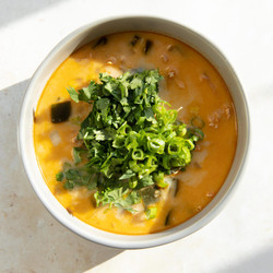 Creamy Chicken Poblano Soup