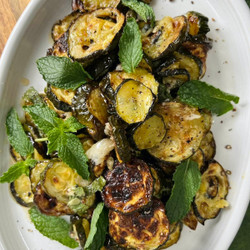 Roasted Zucchini Alla Scapece (neapolitan Zucchini With Mint And Vinegar)