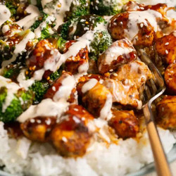 Sticky Chicken Bowls Recipe