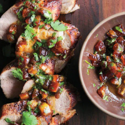 Pork Tenderloin With Date And Cilantro Relish