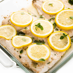 Lemon Butter Baked White Fish