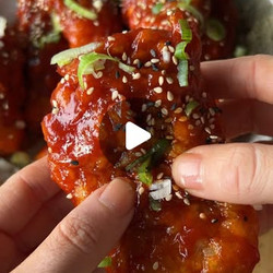 Korean Fried Enoki Mushrooms