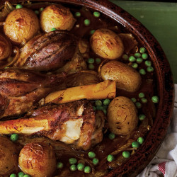 Lamb Tagine With Potatoes And Peas (l'ham Bel B'tata Wa Jeblana)
