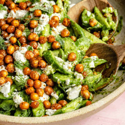 Cucumber Salad With Crispy Chickpeas