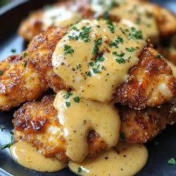 Pretzel-crusted Chicken With Mustard-cheddar Sauce