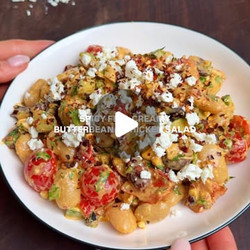 Spicy Feta Butterbean &amp; Chicken Prepable Salad