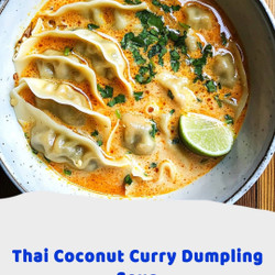 Thai Coconut Curry Dumpling Soup