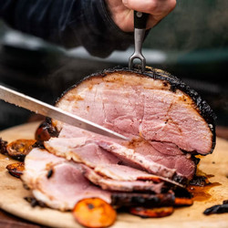 Gammon With Mulled Wine Glaze
