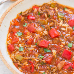 Slow Cooker Stuffed Pepper Soup