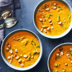 Slow-cooker Curried Sweet Potato Soup With Coconut And Kale