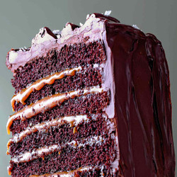 Salted-caramel 6-layer Chocolate Cake