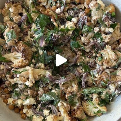 Roasted Cauliflower &amp; Chickpea Salad