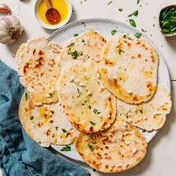Fluffy Gluten-free Naan (yeast-free, 20 Minutes!)