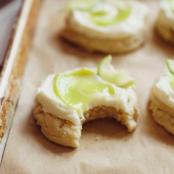 Frosted Coconut Lime Sugar Cookie