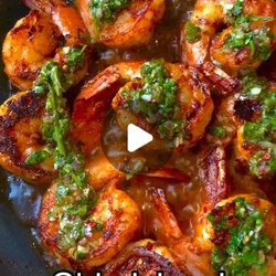 Shrimp In Chimichurri Sauce