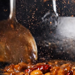 Kung Pao Chicken Tossed With Peanuts And Dried Red Chilies
