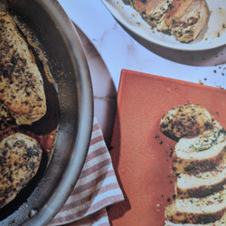Spinach, Goat Cheese, and Sun-Dried Tomato Stuffed Chicken
