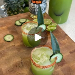 Spiked Pineapple Cucumber Mint Agua Frescas
