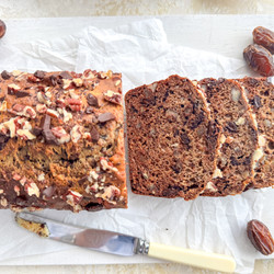 Healthy Date Cake With Chocolate And Pecans