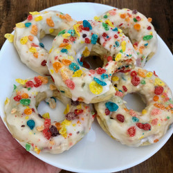 Light Cereal Milk Baked Donuts