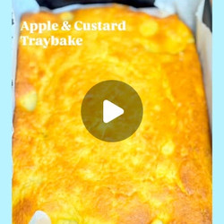 Easiest Poached Apple Traybake