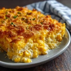 Cheesy Cream Cheese Corn Casserole