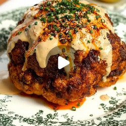 Spicy Roasted Cauliflower With Creamy Skyr &amp; Tahini Sauce