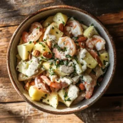 Apple Almond Shrimp Salad