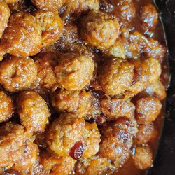 Cranberry Sauerkraut Meatballs