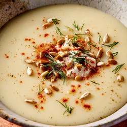 Garnish-as-you-like Potato-leek Soup