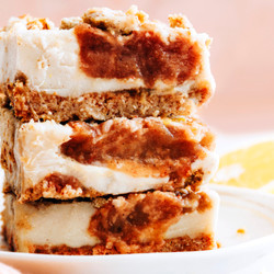Apple Butter Cheesecake Bars (vegan/gf)