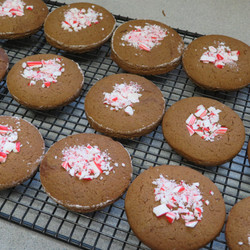 Peppermint Molasses Cookies