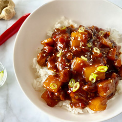 Slowcooker Honing Gember Kip