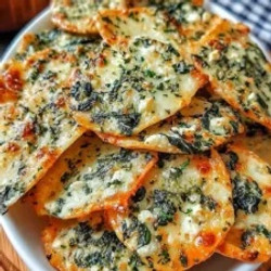 Mediterranean Spinach And Feta Cheese Crisps