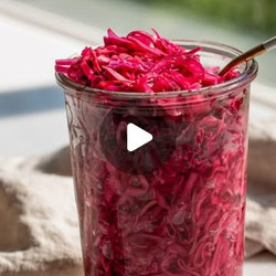 Marinated Red Cabbage Slaw