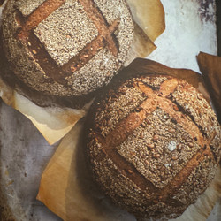 Seeded Whole-Grain Teff Sourdough Boule