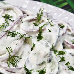 Cucumber Salad With Sour Cream
