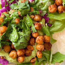 Spiced Chickpea Tacos With Avocado Sauce