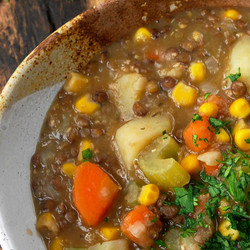 Express Lentil And Vegetable Soup