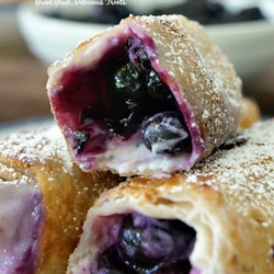 Blueberry Cream Cheese Egg Rolls