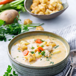Creamy Chicken Pot Pie Soup