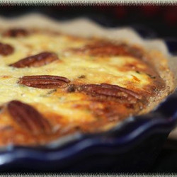 Chicken-pecan Quiche