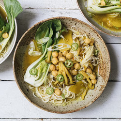 Hetty Mckinnon's Noodles In Ginger Turmeric Broth