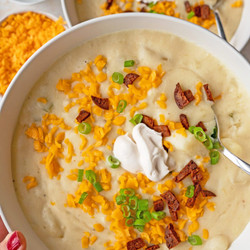 Loaded Vegan Potato Soup