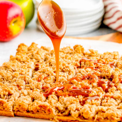 Salted Caramel Apple Pie Bars