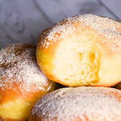 Sourdough Bomboloni Doughnuts