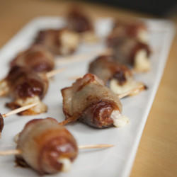 Bacon Wrapped Dates With Parmesan