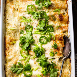 Creamy Turkey Enchiladas