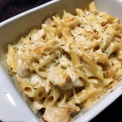 Chicken Alfredo Bake