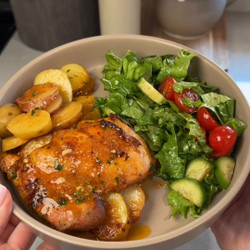 Saucy Baked Chicken & Potatoes